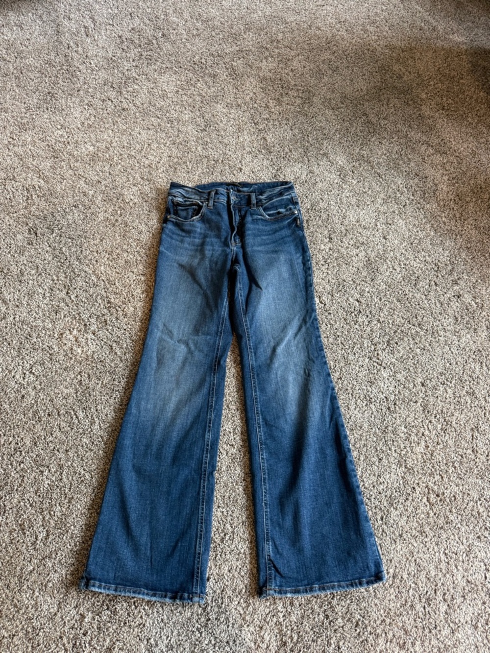 Silver Jeans Blue Flare Wide-Leg Denim
